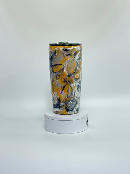 20 Oz Golden Swirl Elegance Tumbler