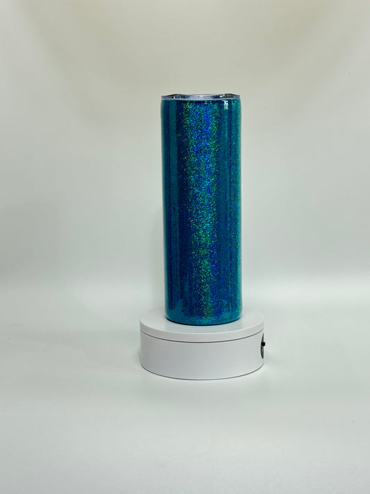 30 Oz Holographic Teal Epoxy Tumbler