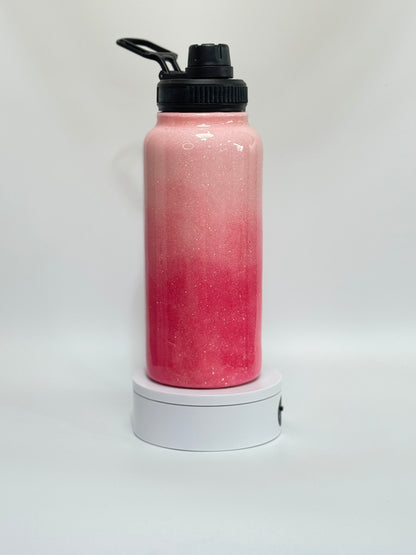 32 Oz Glittering Rose Quartz Epoxy Tumbler