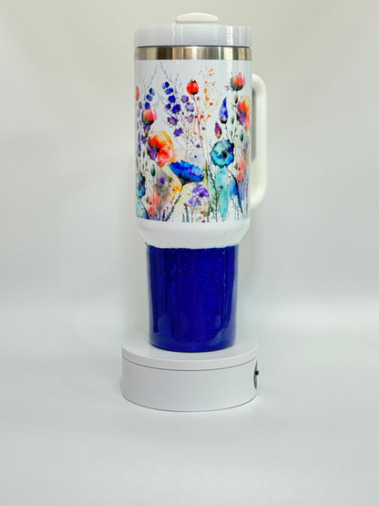 40 Oz Eternal Bloom Sublimated Epoxy Tumbler