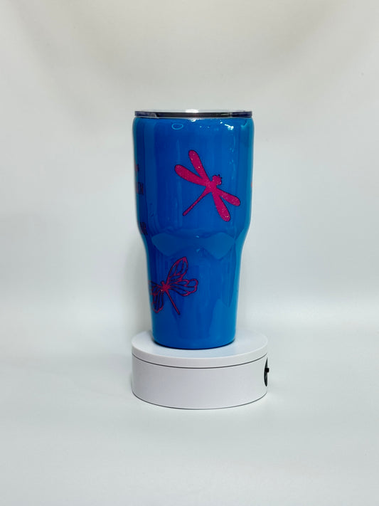 30 Oz Dragonfly Angels Peekaboo And Epoxy Tumbler