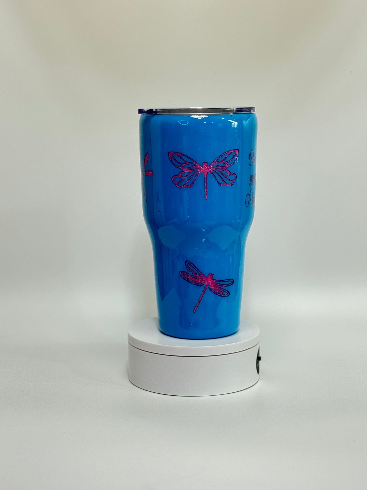 30 Oz Dragonfly Angels Peekaboo And Epoxy Tumbler