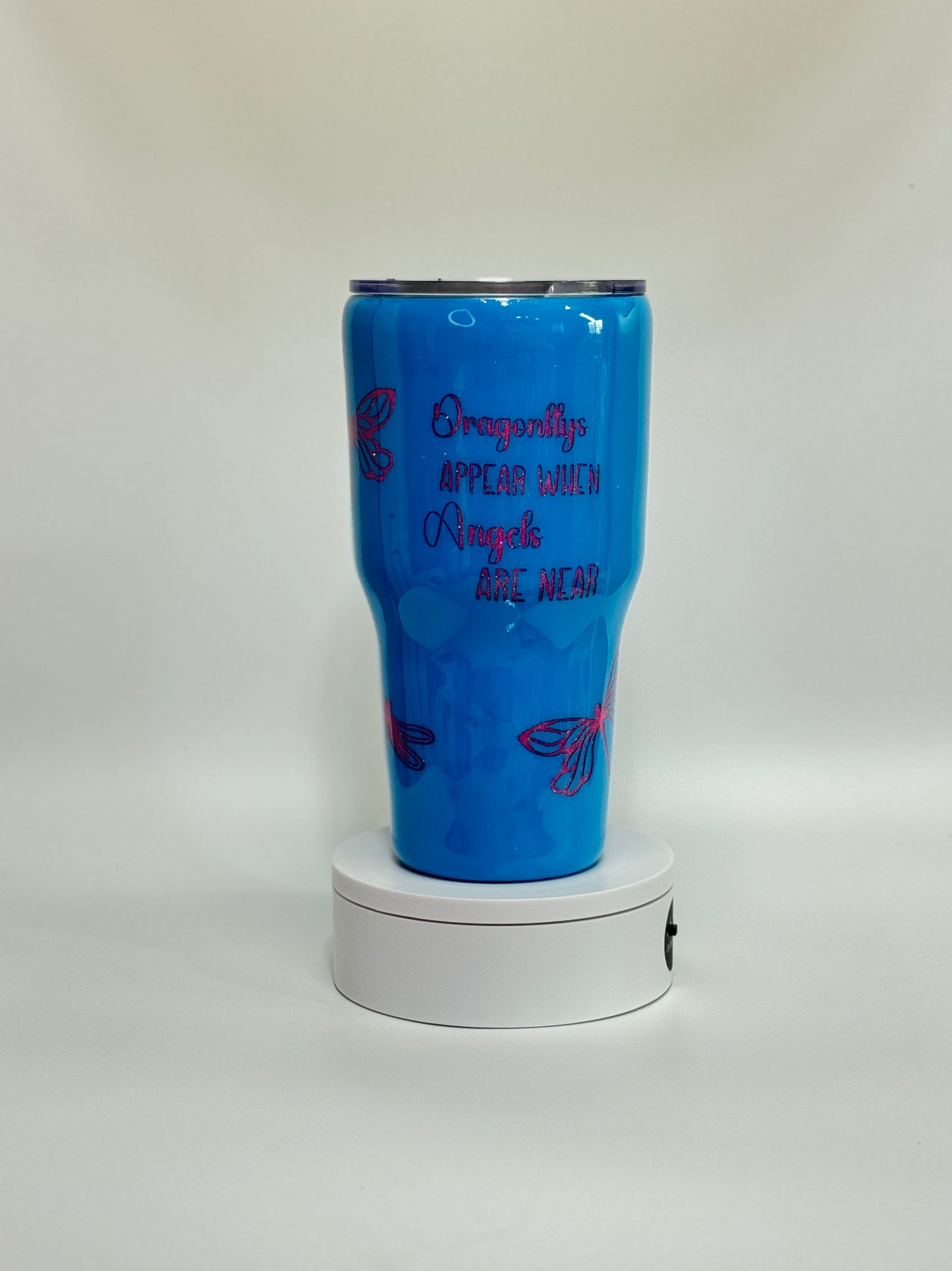 30 Oz Dragonfly Angels Peekaboo And Epoxy Tumbler