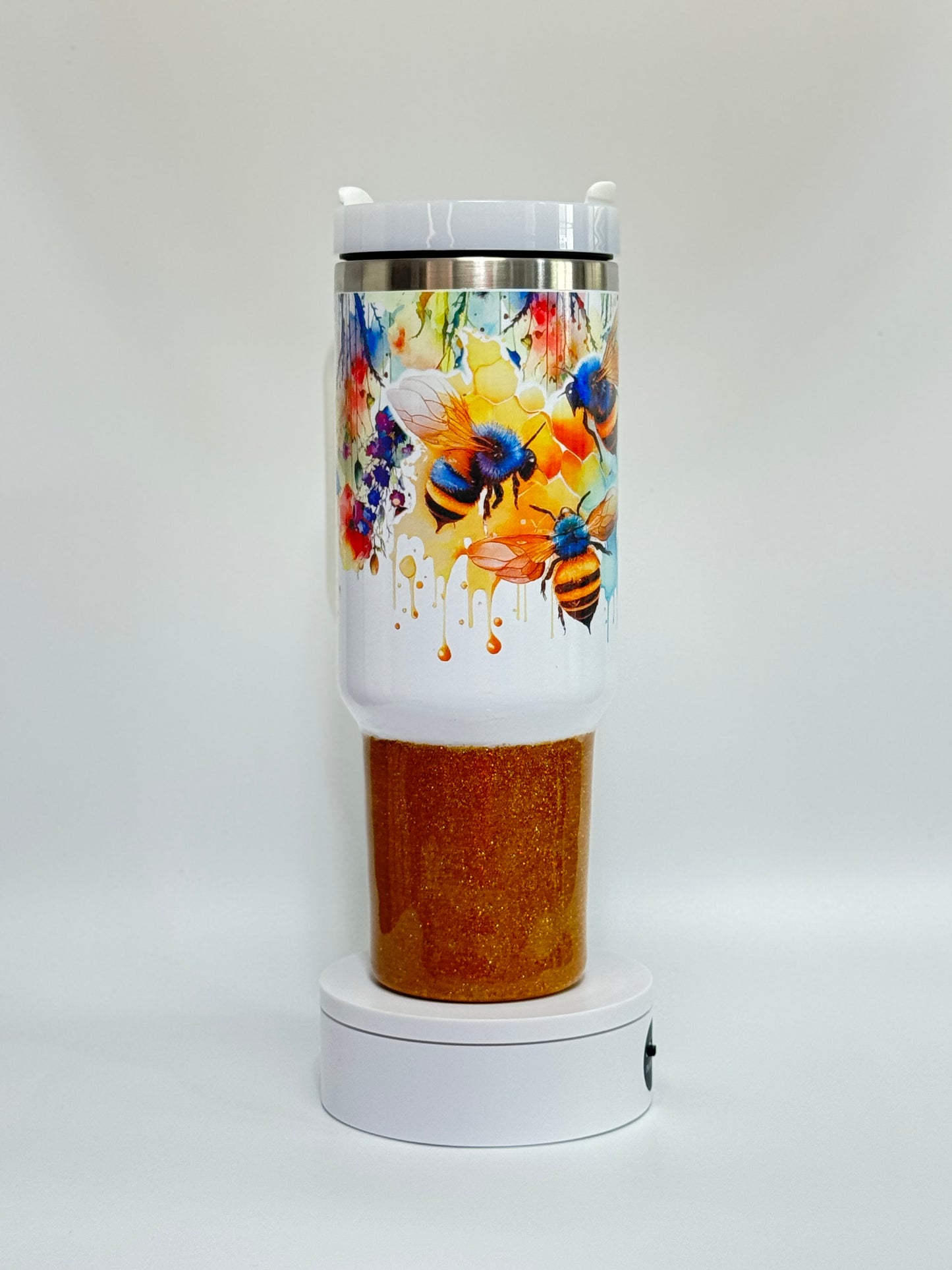 40 Oz Golden Nectar Buzz Epoxy Tumbler