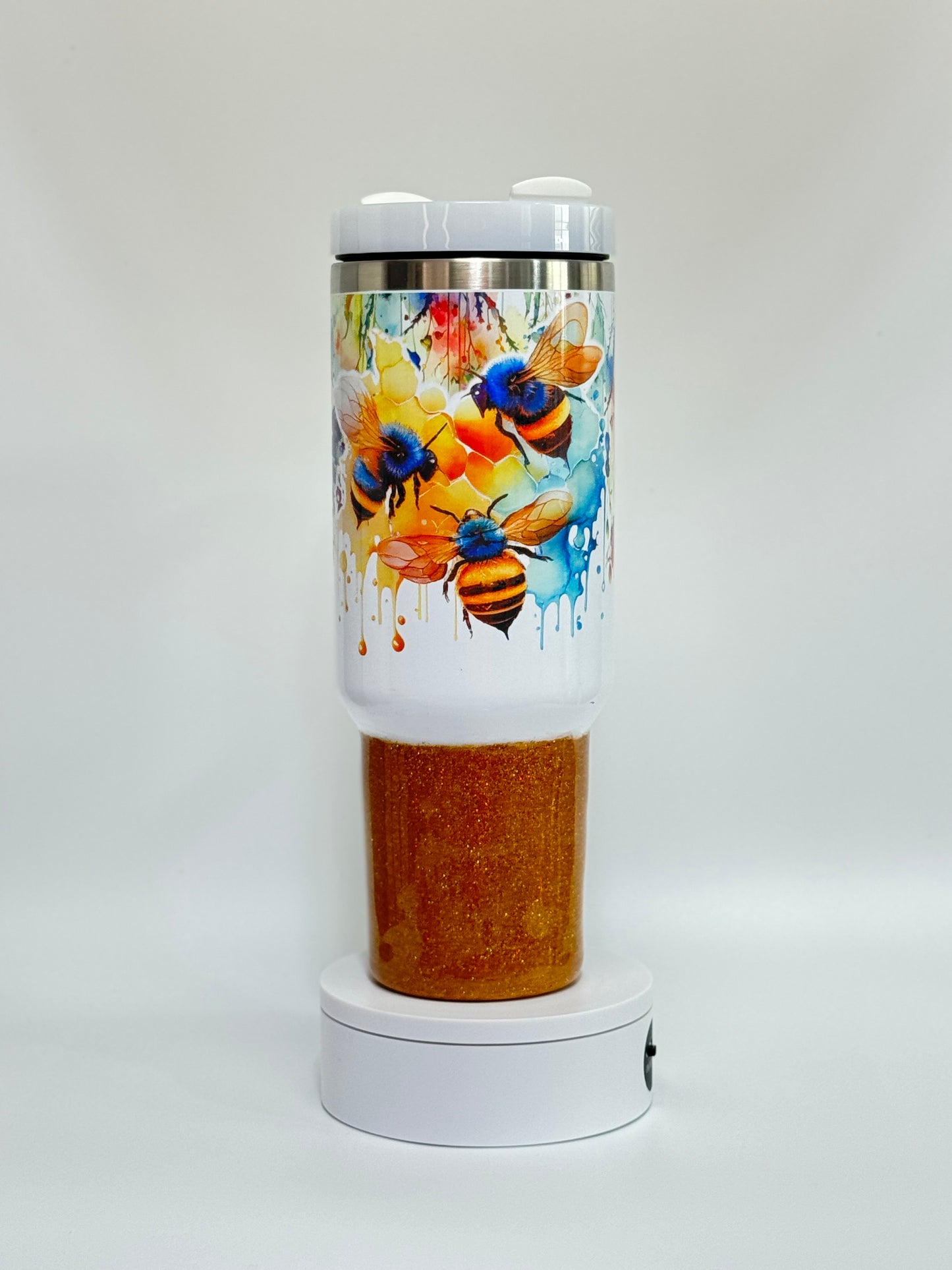 40 Oz Golden Nectar Buzz Epoxy Tumbler