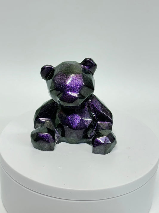 Chameleon Purple Faceted Bear