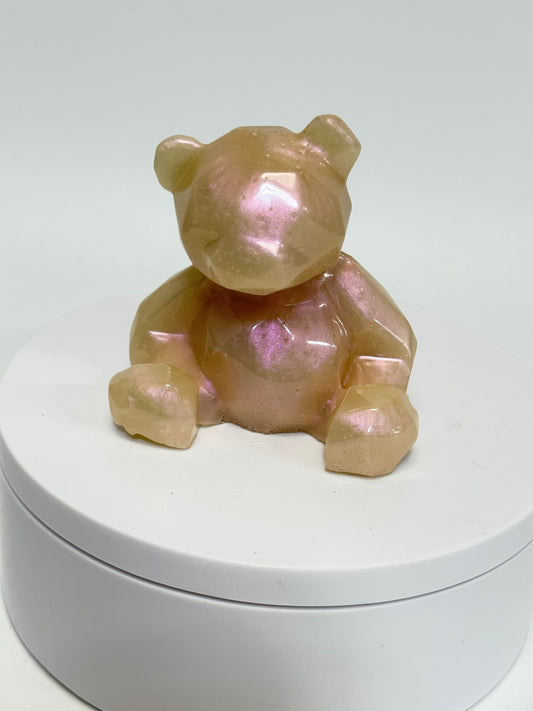 Soft Pink Faceted Bear