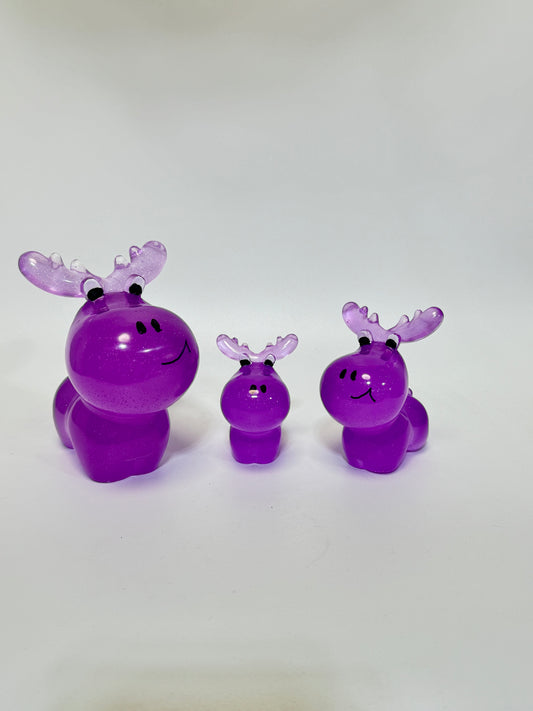 Purple, Glow In The Dark, Moose Family