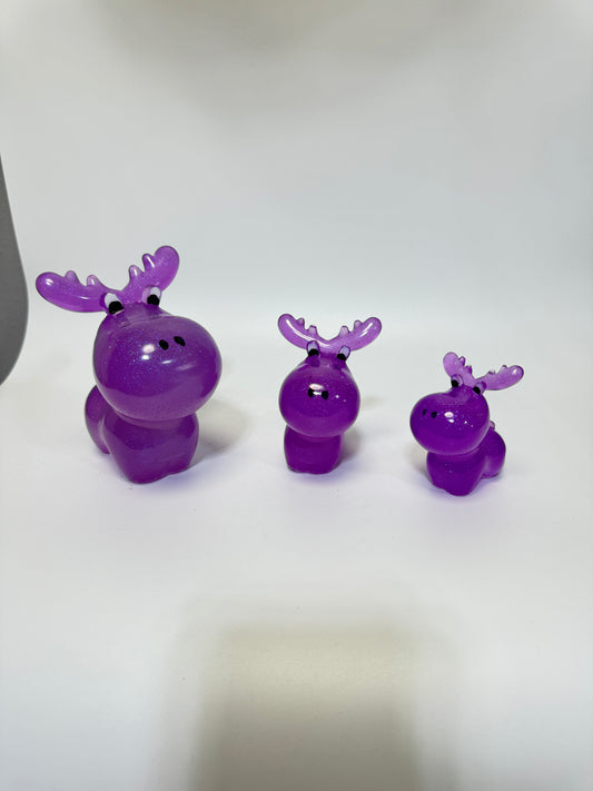 Purple, Glow In The Dark, Moose Family