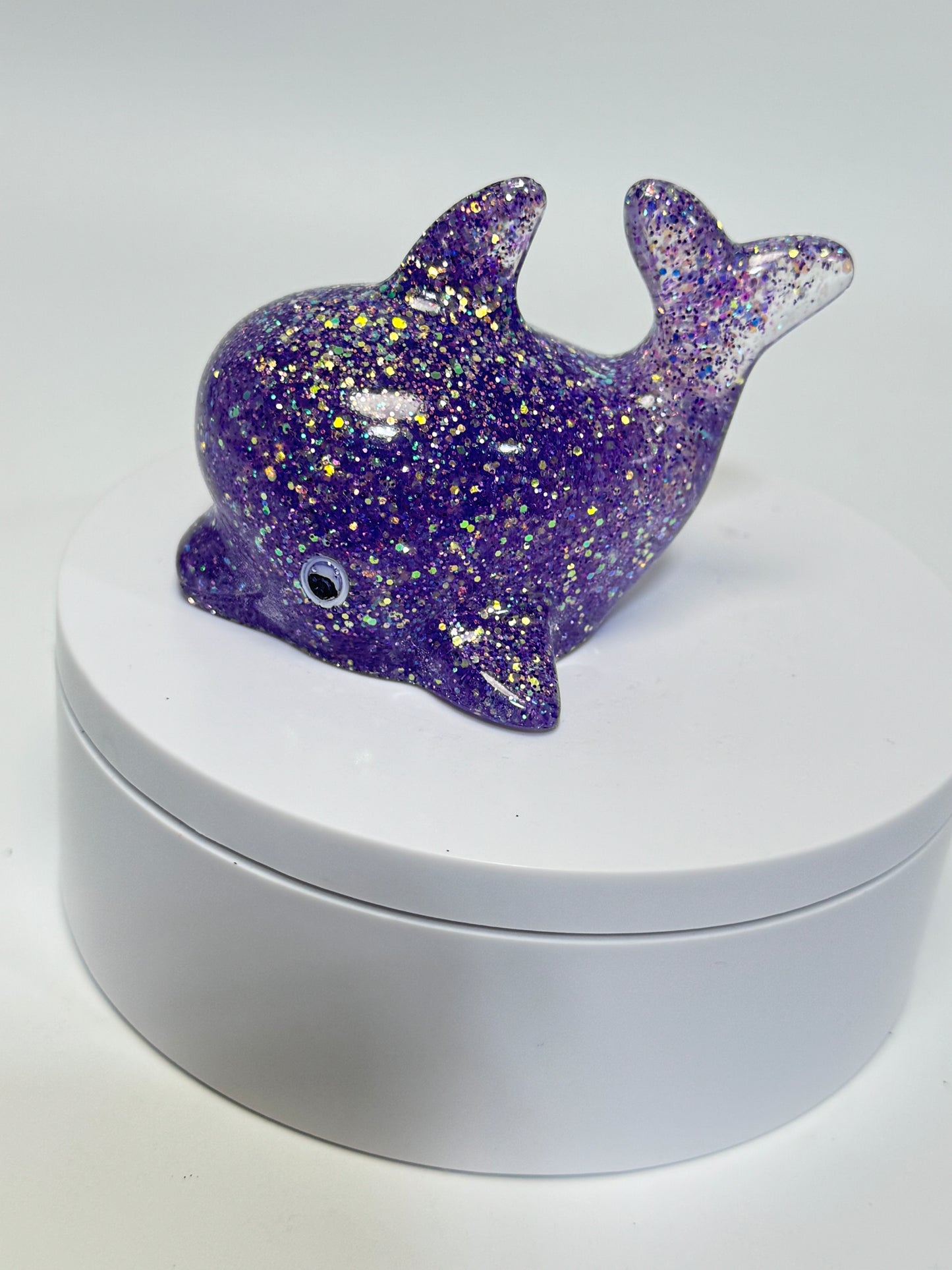 Purple Glitter Whale