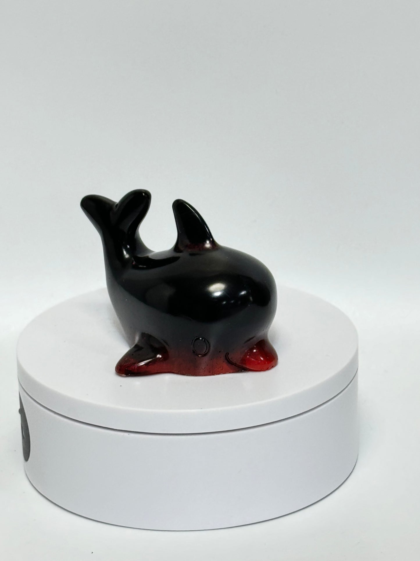 Black and Red Ombre Whale