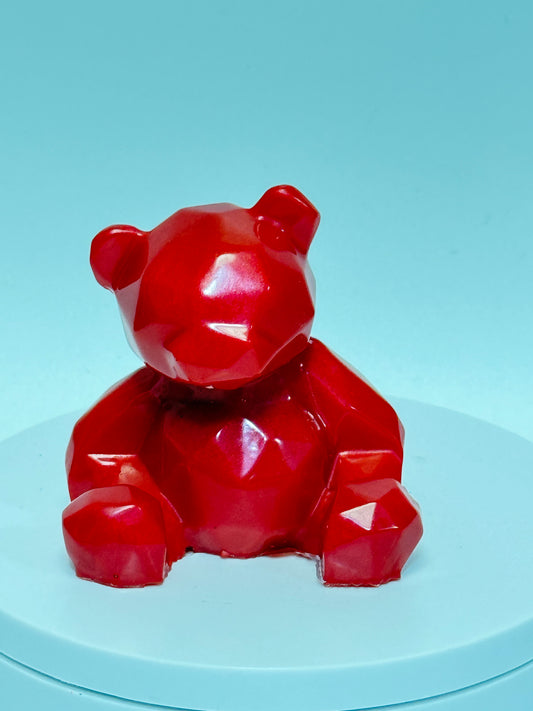 Red Faceted Bear