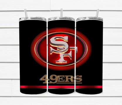 20 Oz SF 49ers Sublimated Tumblers