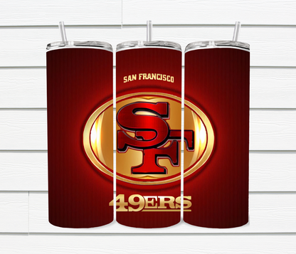 20 Oz SF 49ers Sublimated Tumblers