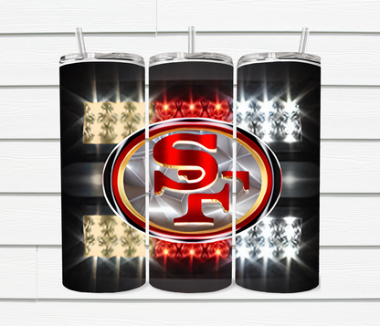 20 Oz SF 49ers Sublimated Tumblers