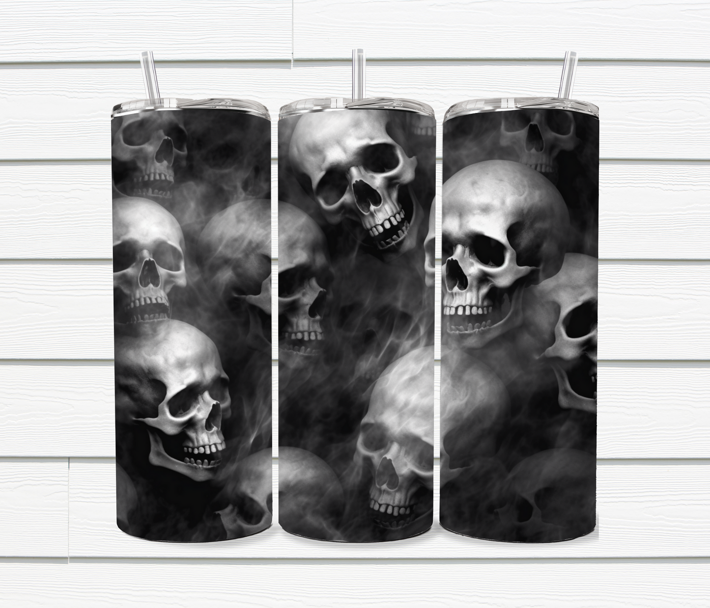 20 Oz Skull Sublimated Tumblers