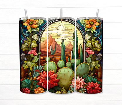 20 Oz Stained Glass Collection Sublimation Tumblers