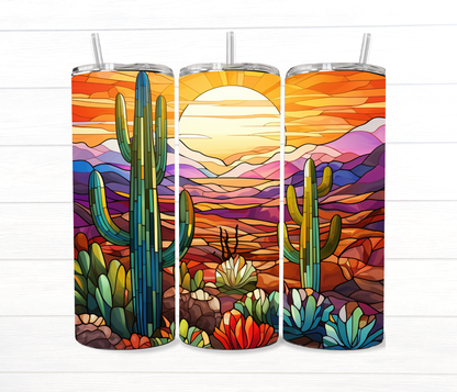 20 Oz Stained Glass Collection Sublimation Tumblers