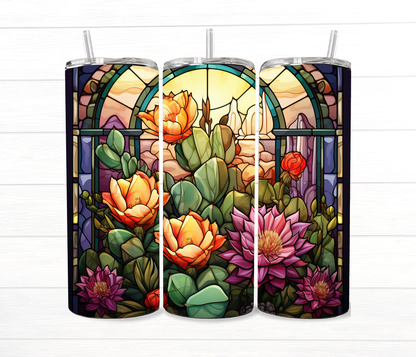 20 Oz Stained Glass Collection Sublimation Tumblers