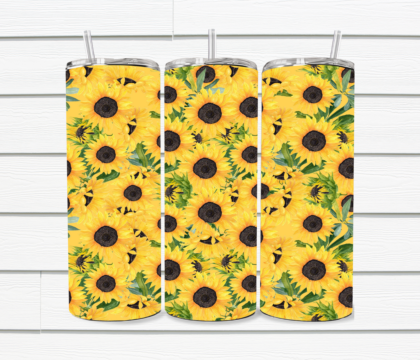 20 Oz Stunning Sunflower Sublimated Tumbler Collection