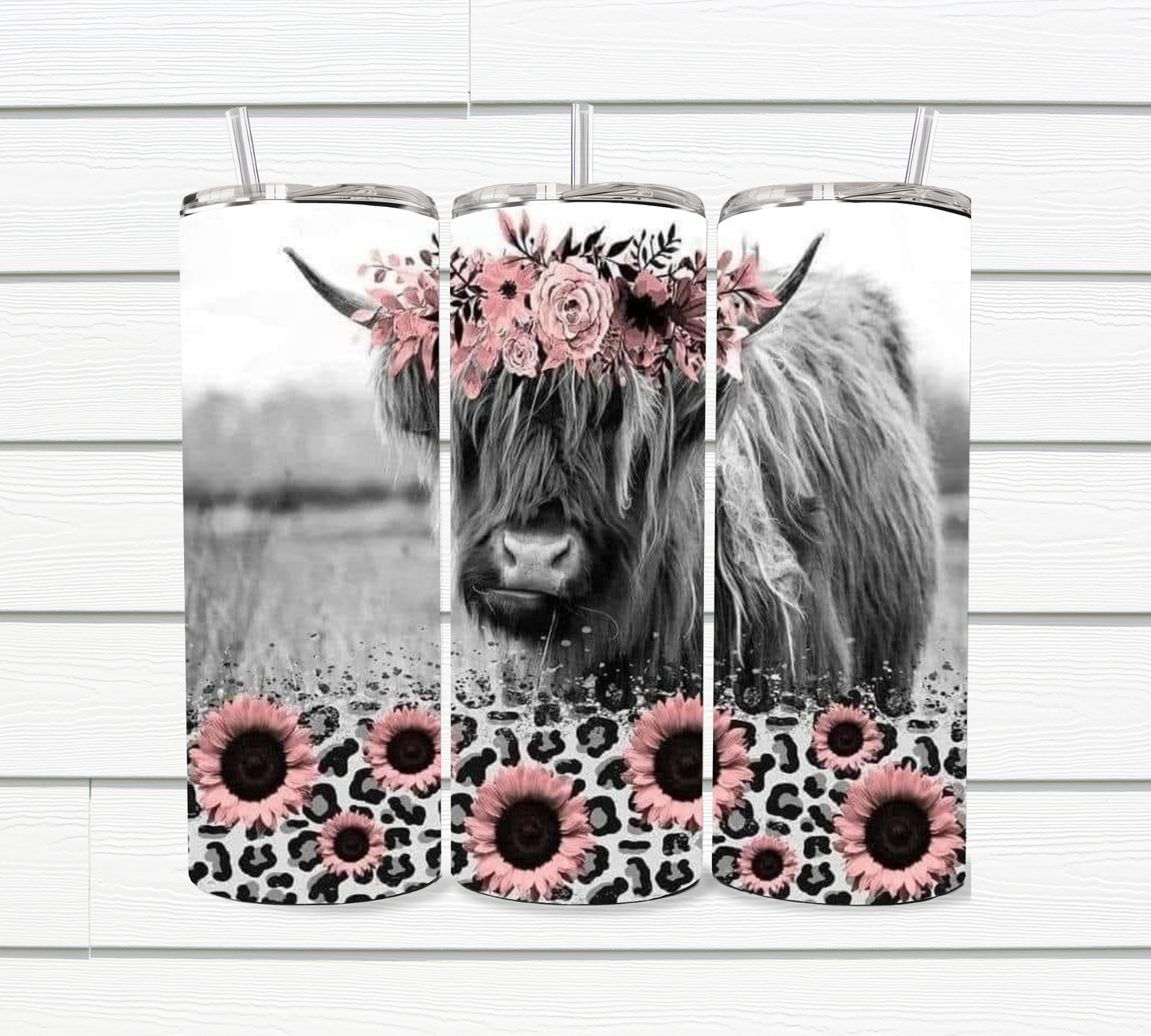 20 Oz Highland Cow Sublimated Tumbler Collection