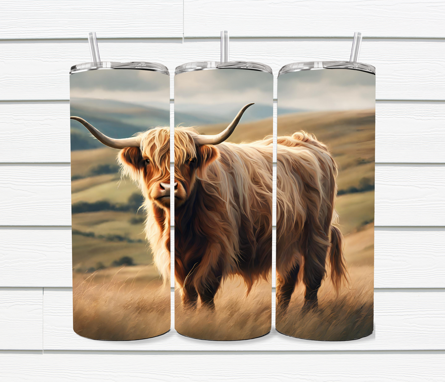 20 Oz Highland Cow Sublimated Tumbler Collection