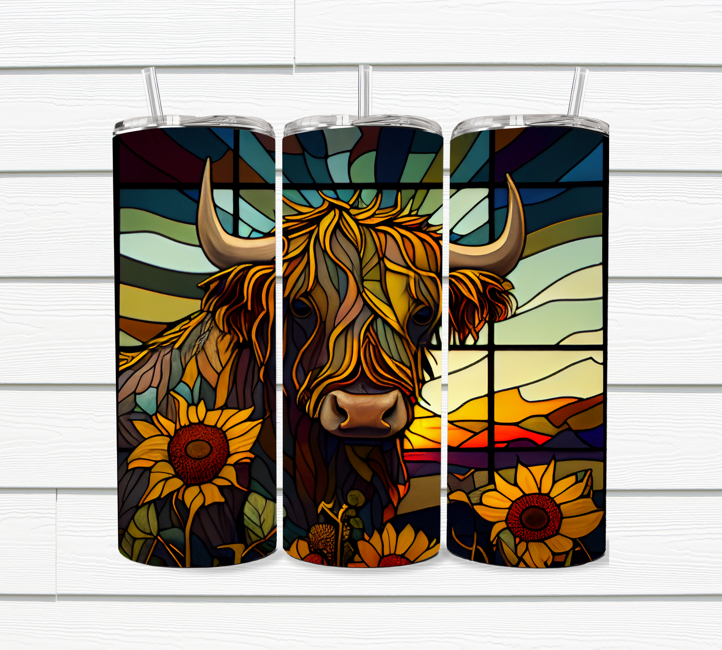 20 Oz Highland Cow Sublimated Tumbler Collection