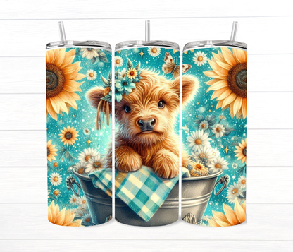 20 Oz Highland Cow Sublimated Tumbler Collection