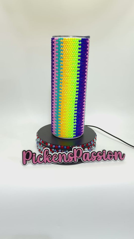 20 oz Zipper Rhinestone Tumbler