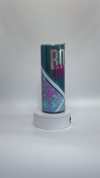 20 Oz Vibrant Geo Chevron Epoxy Tumbler