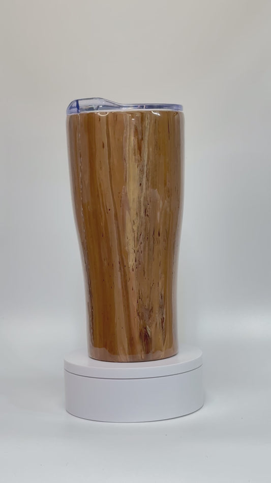 20Oz Wood Grain Tumbler