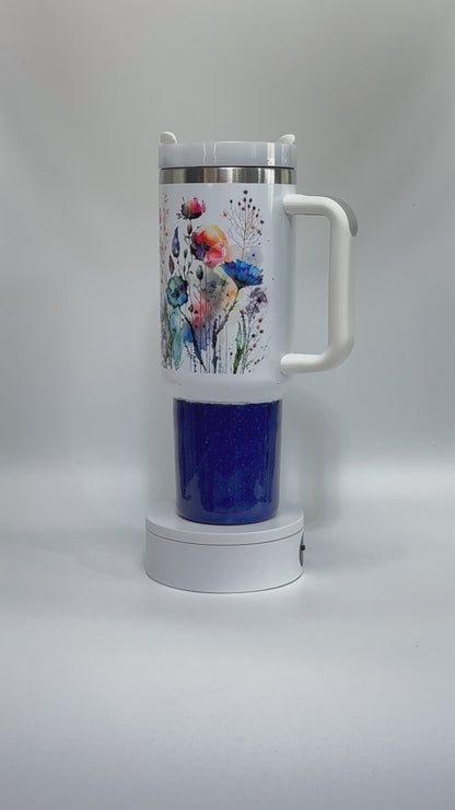 40 Oz Eternal Bloom Sublimated Epoxy Tumbler