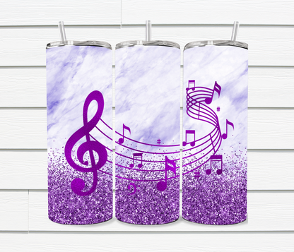 20 Oz Whimsy Musical Notes Sublimated Tumblers