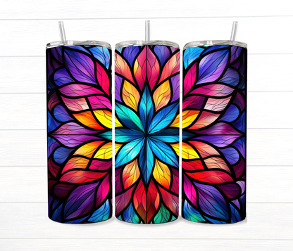 20 Oz Stained Glass Collection Sublimation Tumblers