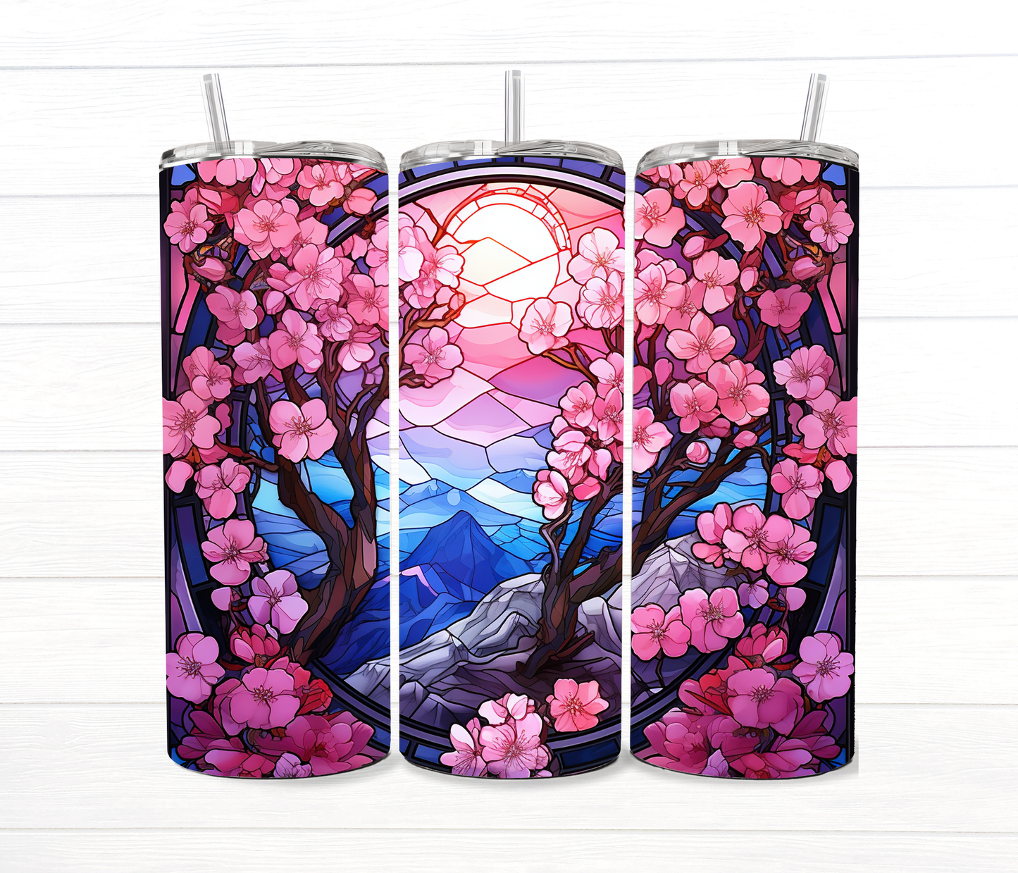 20 Oz Stained Glass Collection Sublimation Tumblers