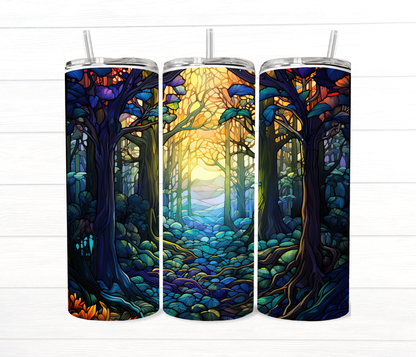 20 Oz Stained Glass Collection Sublimation Tumblers